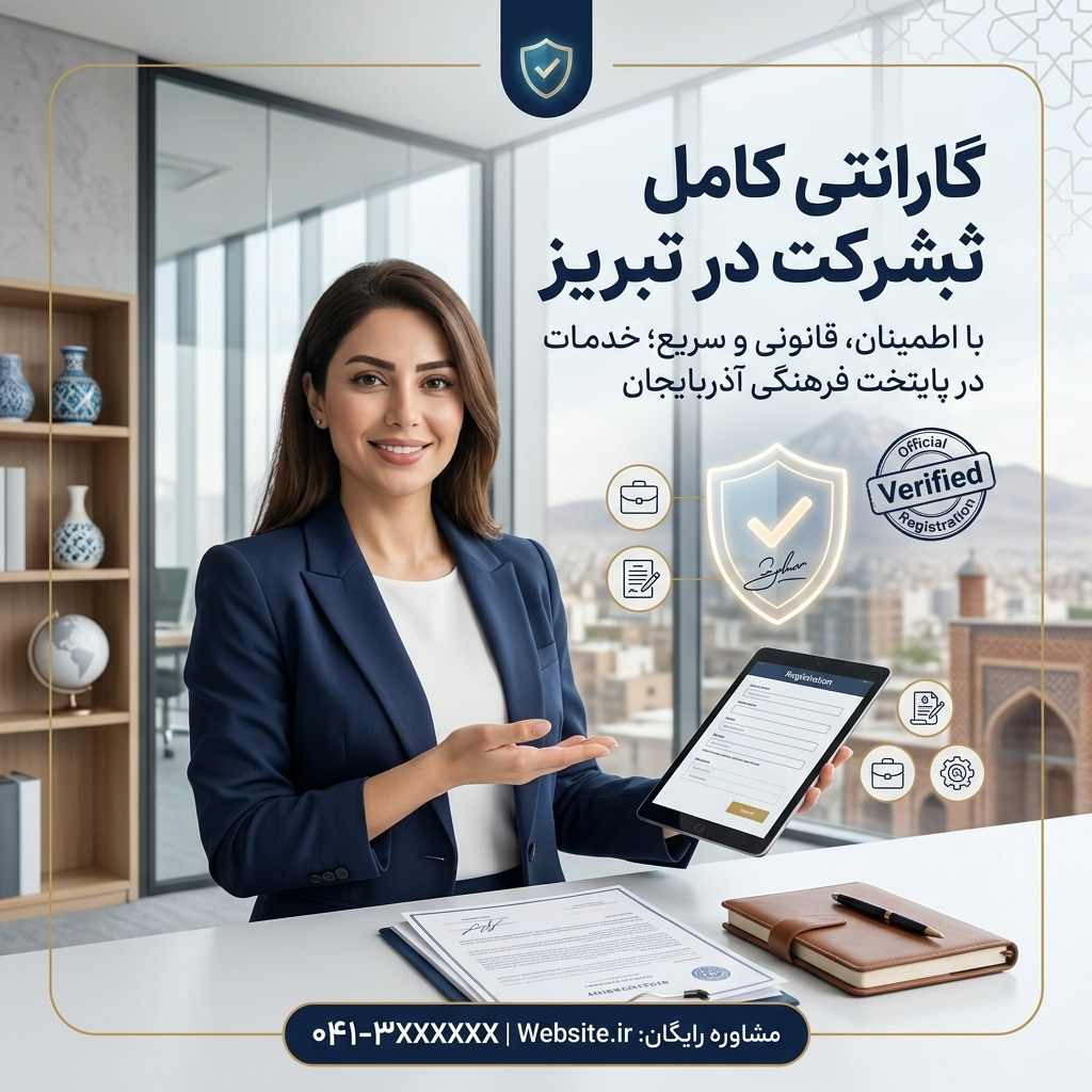 گارانتی کامل در موسسه ثبت شرکت تبریز