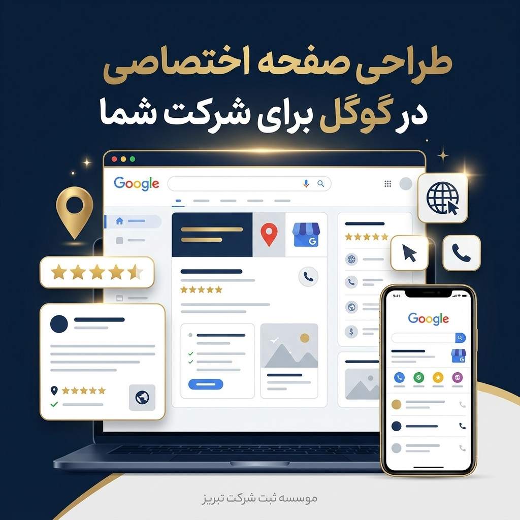 طراحی صفحه اختصاصی کادوی ثبت شرکت تبریز
