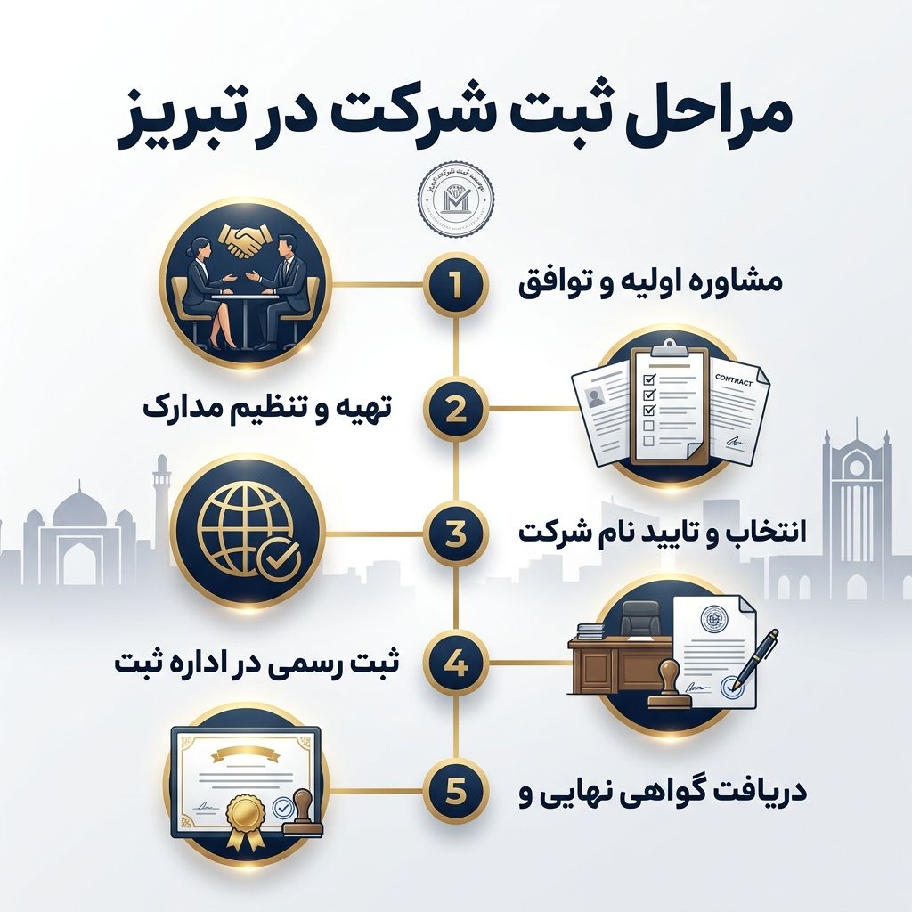 مراحل ثبت شرکت در تبریز